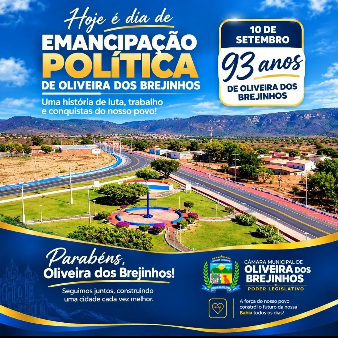 93 ANOS DE EMANCIPAÇÃO POLÍTICA! 